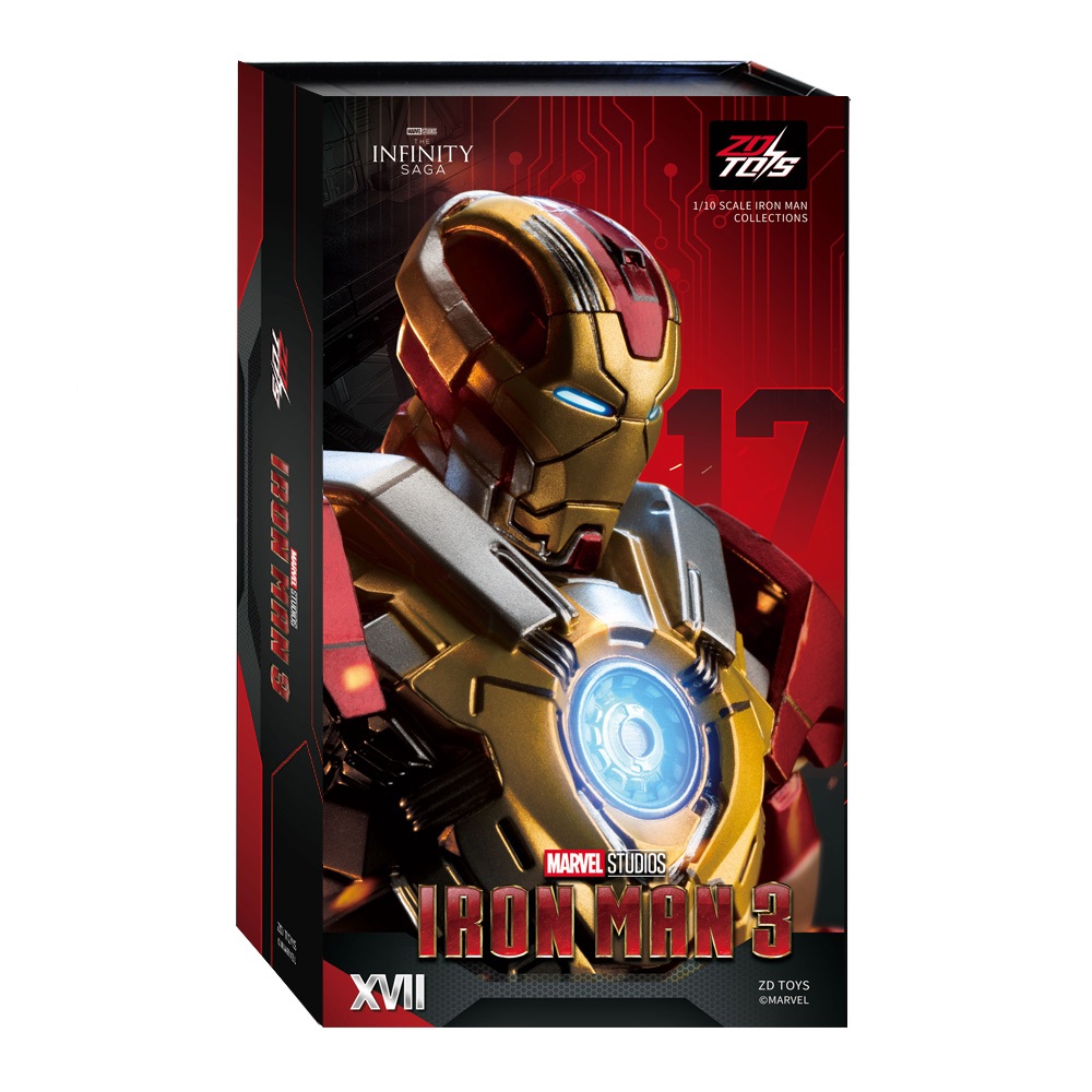 Iron Man Mark17 (ไอรอนแมน มาร์ค 17)(ZD TOYS) - (ลิขสิทธิ์แท้) (1906-17)