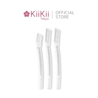 KiiKii ที่กันคิ้ว มีดกันคิ้ว แบบพกพา ชุด 3 ชิ้น ใช้งานง่าย เหมาะสําหรับผู้หญิงและผู้ชายทุกสภาพผิว