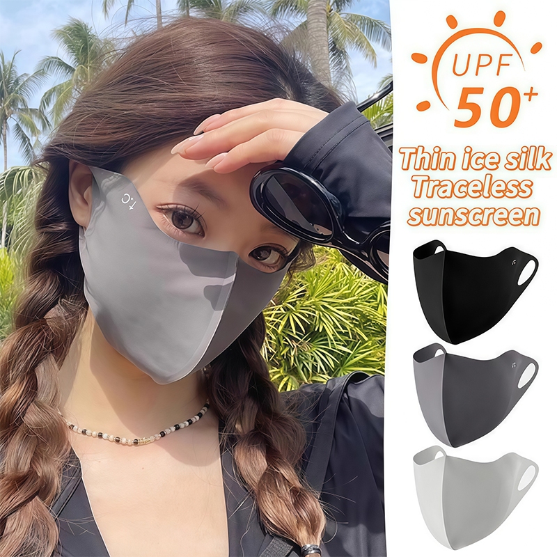 หน้ากากกันแดด หน้ากากผ้า ป้องกันรังสียูวี นำมาใช้ใหม่ สวมใส่สบายในช่วงฤดูร้อน น้ำหนักเบา ความรู้สึกสามมิติ