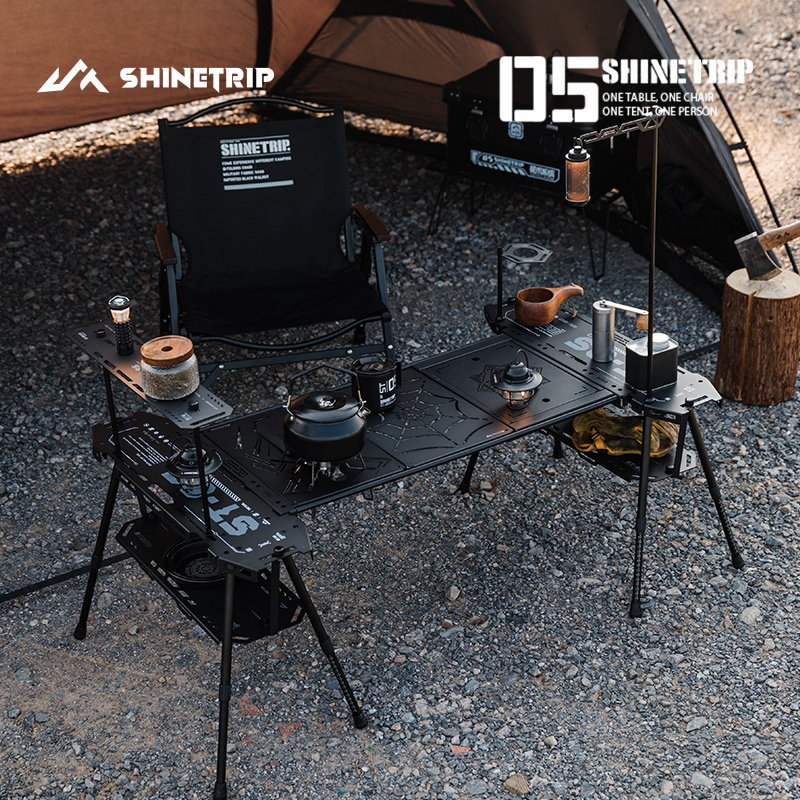 ShineTrip โต๊ะ เฟรม IGT Unit Aluminium รุ่น a503 สำหรับใส่เตา igt ขนาด 2-3 Unit + โต๊ะข้าง