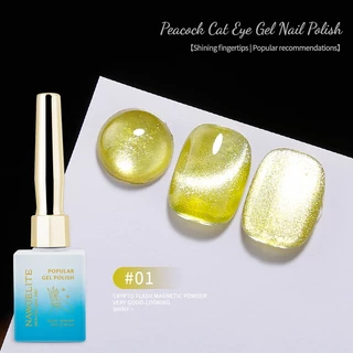 Nawoelite ลูกแก้ว สีทาเล็บเจล สีเจล เจลทาเล็บแมวเมตา 24 สี สายรุ้ง เอฟเฟกต์ตาแมวสะท้อนแสง✨ ใช้ไฟUV/LED ✨แวววาวสุดจัด!