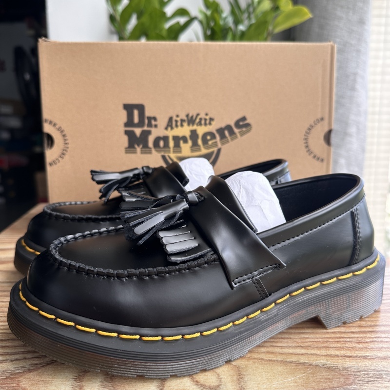 【Dr.Martens】 หนังแท้ Adrian Loafers รองเท้าโลฟเฟอร์หนังลําลอง กันลื่น สีดํา สําหรับผู้ชาย ผู้หญิง