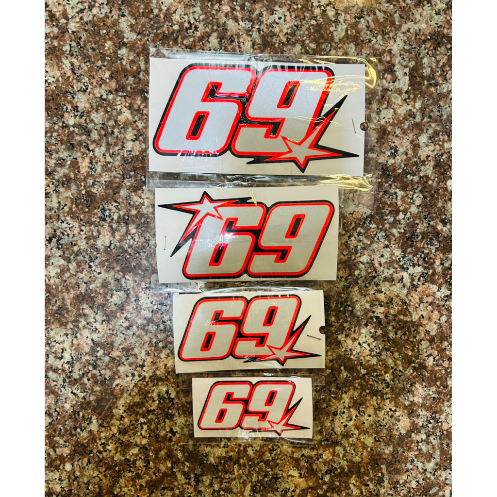 sticker Nicky 69 งานตัดประกอบสีสะท้อนแสง3m