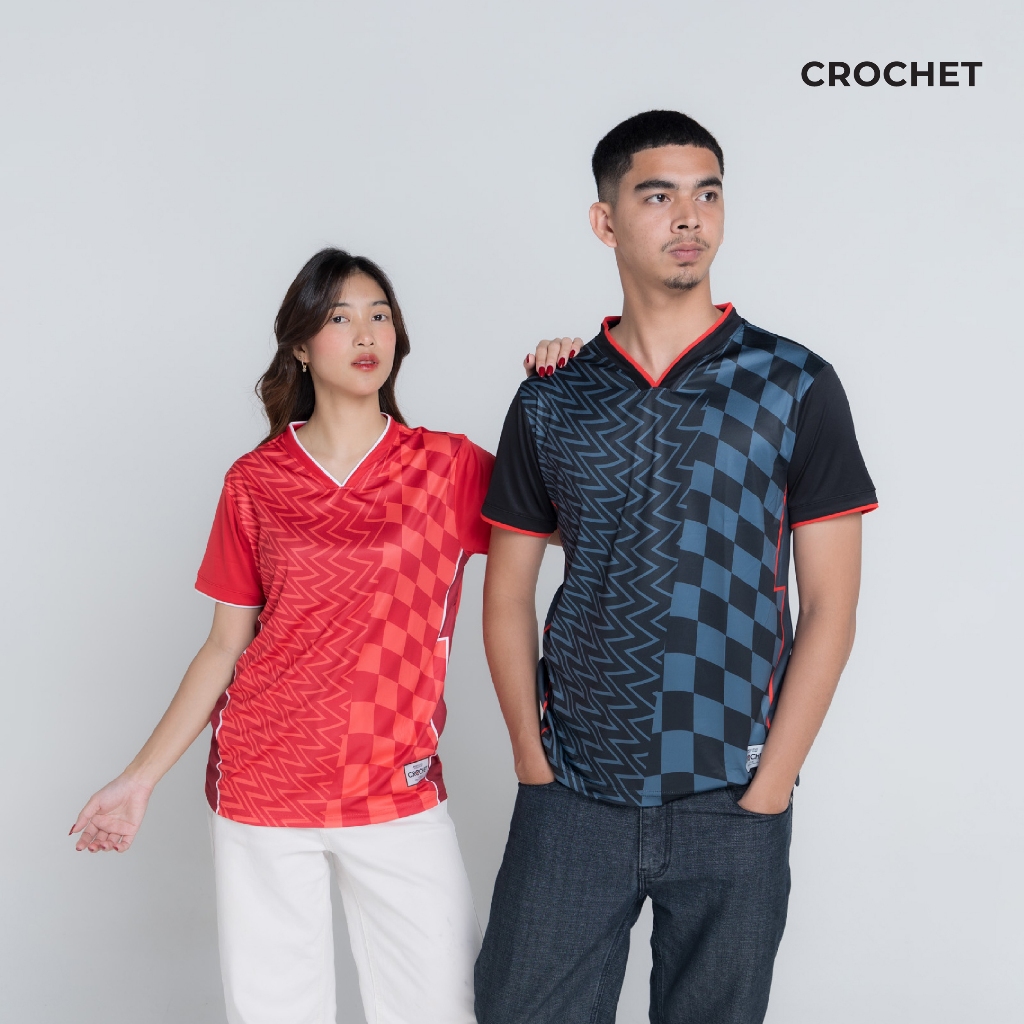 CROCHET เสื้อกีฬา คอวี รุ่น RACE (11-FD30)