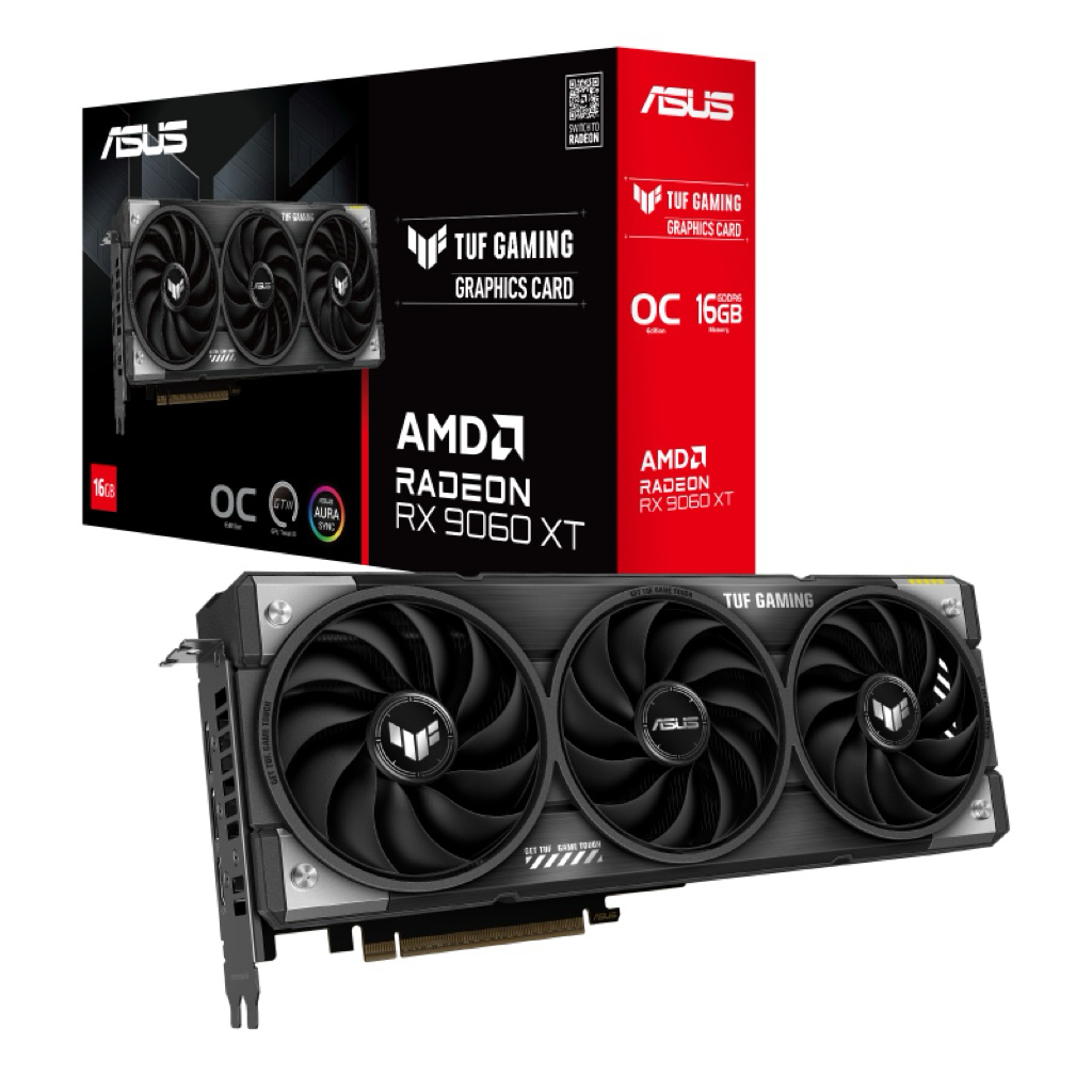 ASUS TUF RADEON RX 9060 XT 16GB OC EDITION สินค้าใหม่ รับประกันศูนย์ไทย 3 ปี