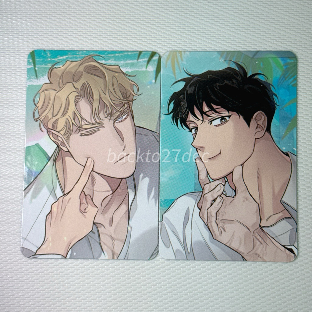 พร้อมส่ง Photocard manhwa Roses and Champagne กุหลาบคู่แชมเปญ เซ็ตสเป 2 ใบ