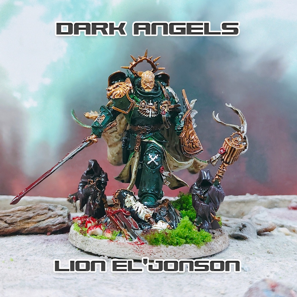 [งานเรซิ่นประกอบทำสีแล้ว] WARHAMMER 40K: DARK ANGELS: LION EL'JONSON