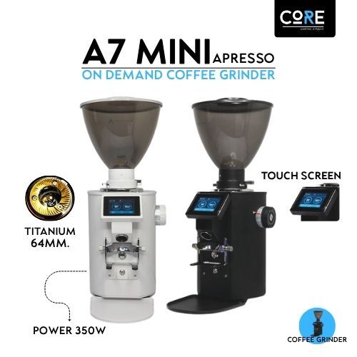 เครื่องบดเมล็ดกาแฟออโต้ APRESSO A7 MINI เฟือง 64 mm. ON DEMAND