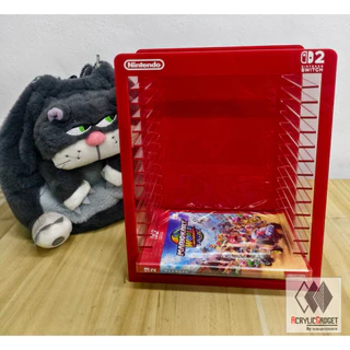 Nintendo Switch2 ชั้นวางแผ่นเกม แบบ 10 /15 /20 ช่อง สำหรับจัดระเบียบ วางแผ่นหยิบใช้ง่าย ดูมีระเบียบ สวยงาม