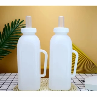 ขวดนม ขวดนมลูกวัว 1000ml/2000ml ขวดป้อนนมวัว แพะ แกะ จุกนมนิ่ม พร้อมส่ง ขวดป้อนนมวัว ขวดนมลูกวัว แบบเปลี่ยนหัวได้