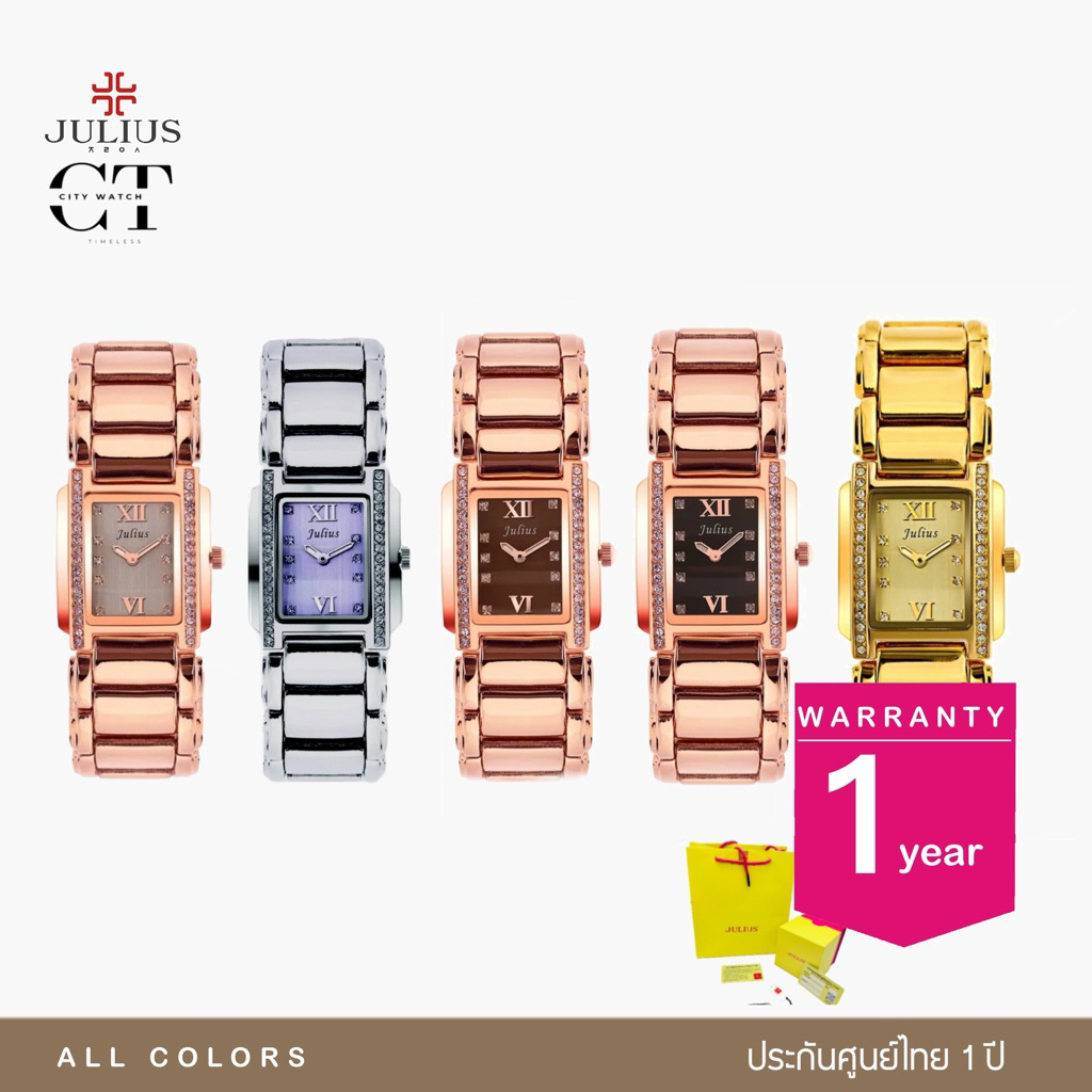 JULIUS รุ่น JA-812 นาฬิกาข้อมือผู้หญิง ของแท้ประกันศูนย์ 1 ปี