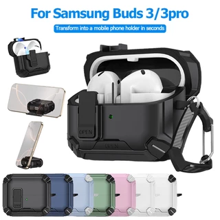 เคสหูฟังสำหรับ Samsung Buds3 Buds 3 Pro พร้อมคลิปล็อคแบบปลอดภัย เคสแบบป๊อปอัป เคสแข็งกันกระแทก-XF