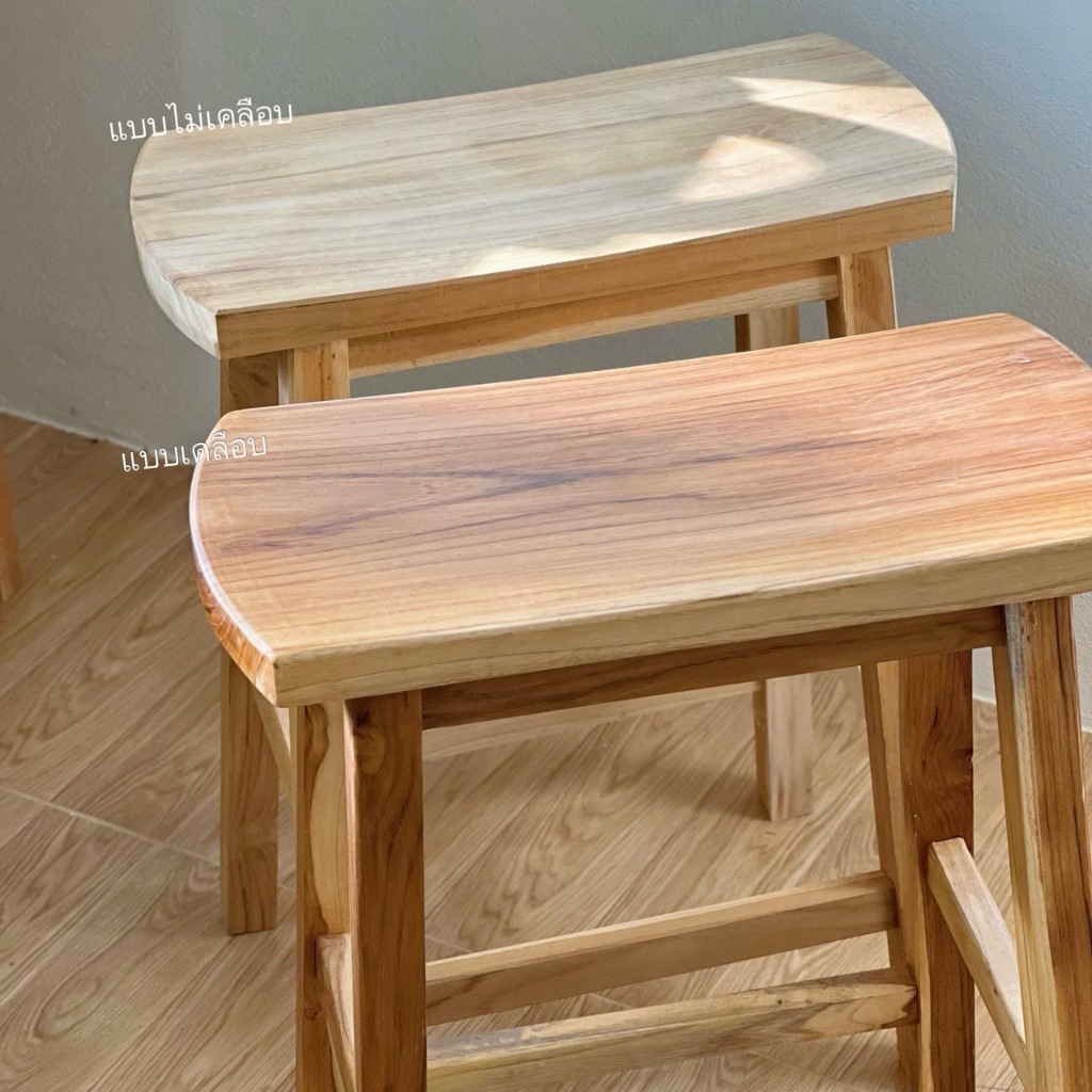 เก้าอี้สตูลสูง 60 CM เก้าอี้ไม้สัก  เก้าอี้สตูล สตูล เก้าอี้ - รูปที่ 2