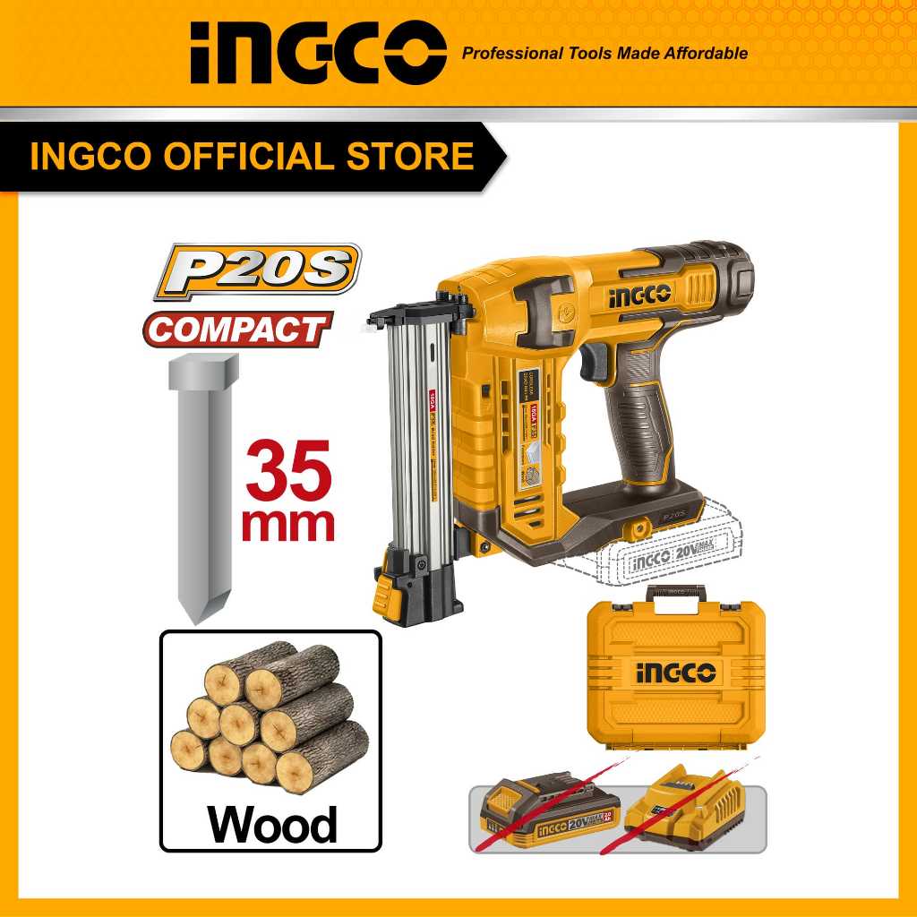 INGCOเครื่องยิงลูกแม็กไร้สาย CBNLI3505