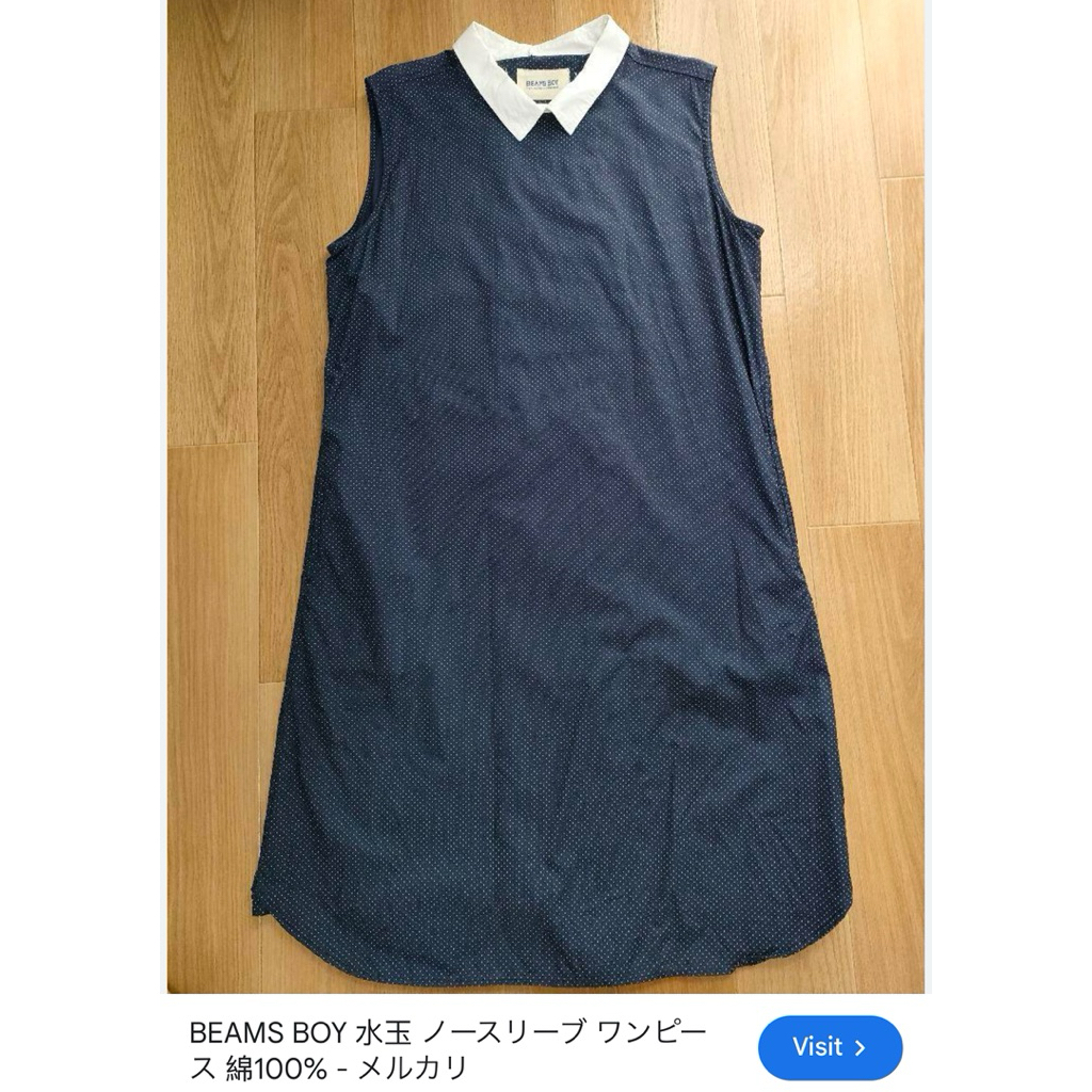 ส่งต่อ BEAMS BOY MINI DRESS POLKA DOT✅💯🇯🇵