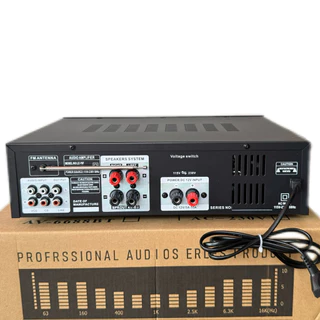 เพาเวอร์แอมป์ บลูทูธในตัว 【ใช้ลำโพง 12นิ้วได้】AV-6188BT เครื่องแอมป์ขยายเสียง มีบูลทูธ / FM เสียบไมค์โครโฟน