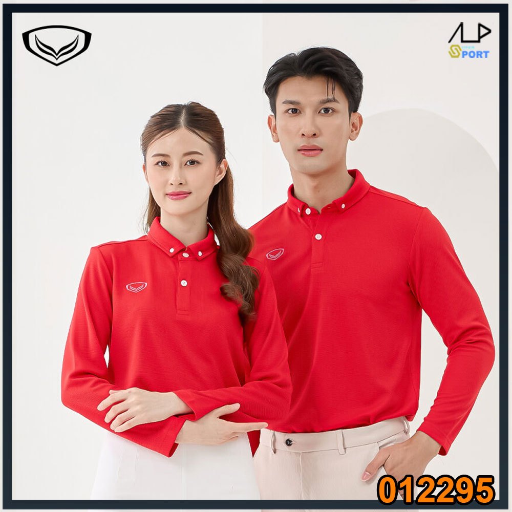 💥ลดโหดเหมือนโกรธใคร!💥GRAND SPORT เสื้อคอปกฐานเชิ๊ตแขนยาวสีล้วน รหัส 012295 เเท้ 100