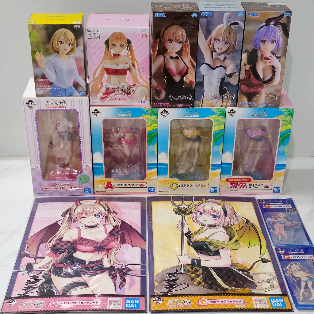 [ฟิกเกอร์แท้] Cuckoo no Iinazuke - Amano Erika / Umino Sachi / Segawa Hiro - Ichiban Kuji / PM / Kyunties (Bandai Spirit