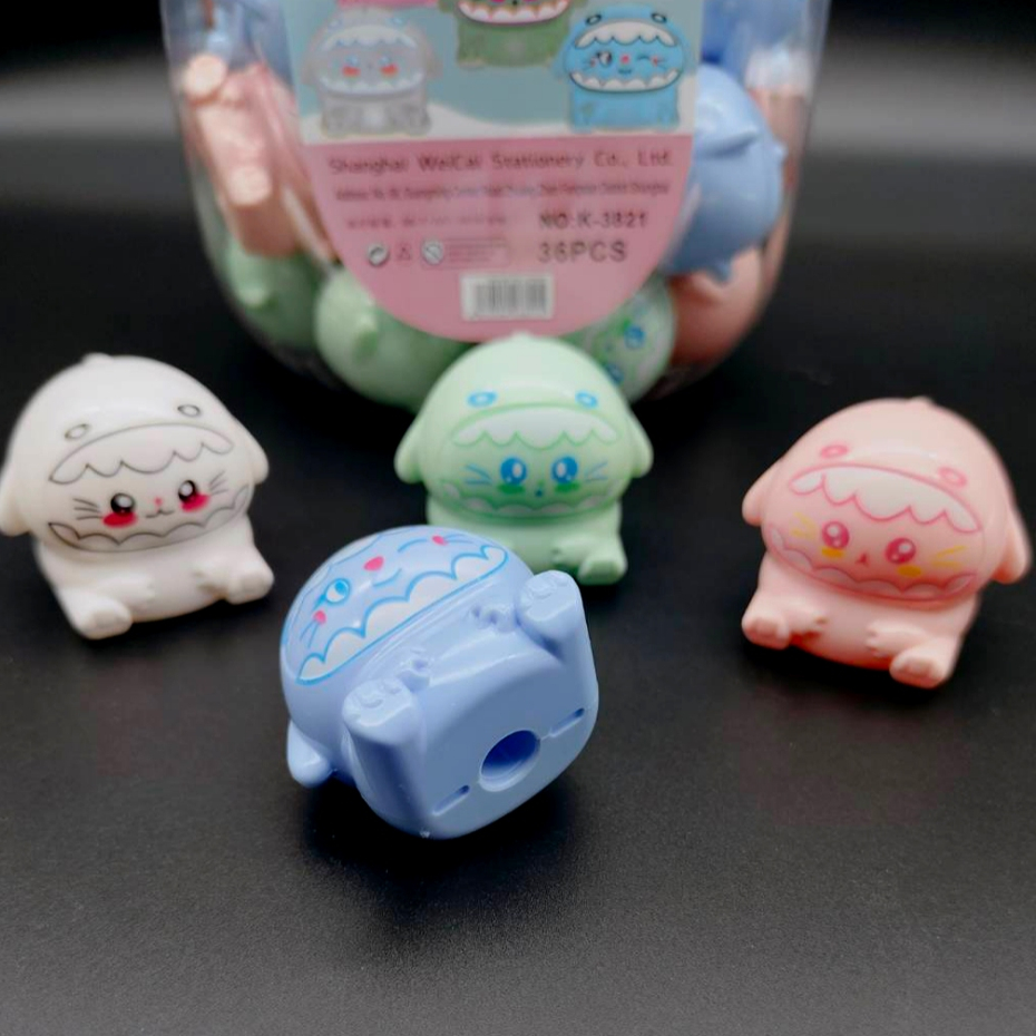 🔥กระปุก 36 PCS  3821🔥กบเหลาดินสอ ที่เหลาดินสอ  คละสี แบบมือหมุน เหลาง่าย - รูปที่ 2
