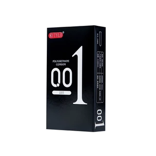 โปร1แถมเจล 2 ซองถุงยางอนามัย KUIYLO (10ชิ้น/1กล่อง) แบบบาง ขนาด 0.01 มิล ไม่ระบุชื่อสินค้าหน้ากล่อง