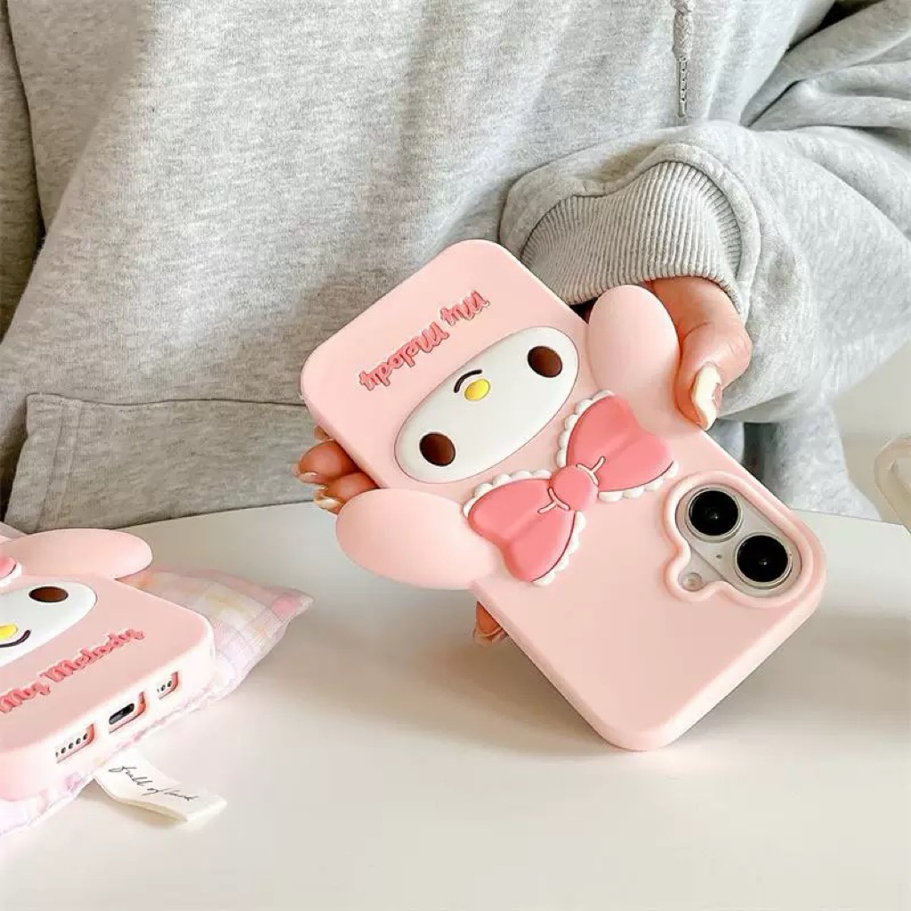 Supercase | iPhone12promax-16promax เคสการ์ตูน Mymelody เคสซิลิโคน มายเมโลดี้