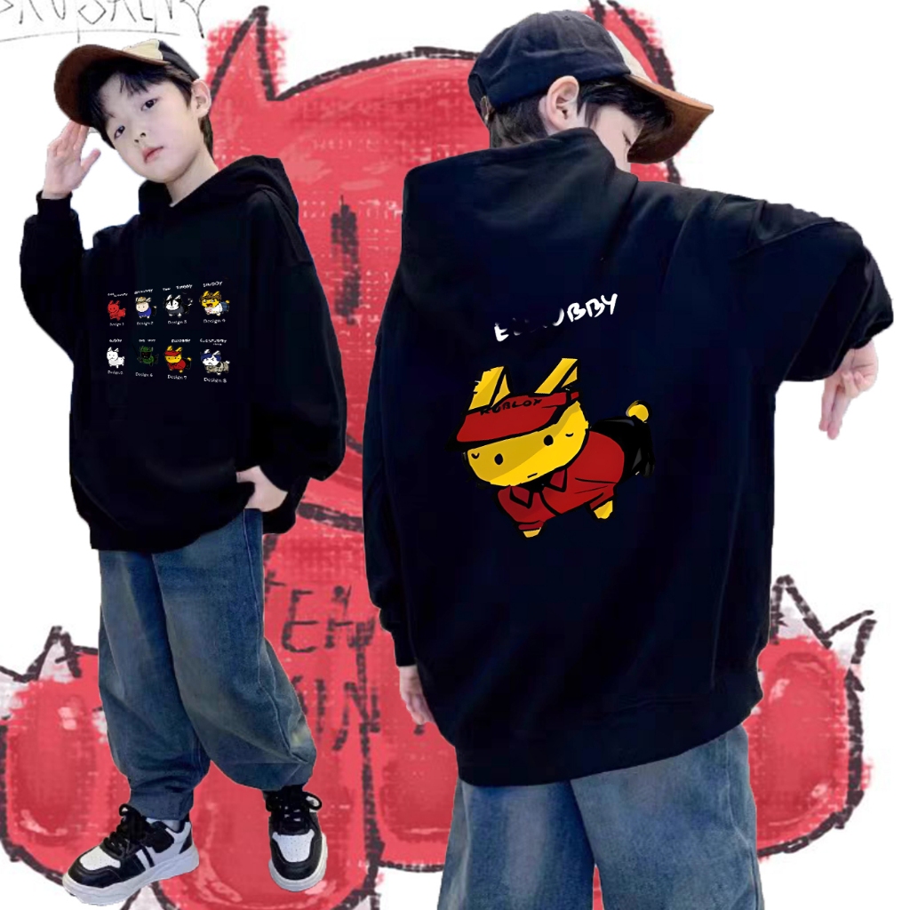 C00lkid-Shedletsky Blame John-Gubby-Forsaken สองครั้ง - 1x1x1-007n7 Roblox Kids Hoodie 120-150 ซม