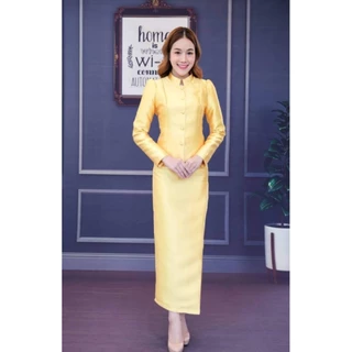 สีดำชุดจิตรลดาสีดำตัดเย็บอย่างดีอัดผ้ากาวเรียบร้อยผ้าไหมสนใจสั่งซื้อได้ค่ะมีราคาปลีกส่งอัดผ้ากาวทั้งชุดมีหลายสี
