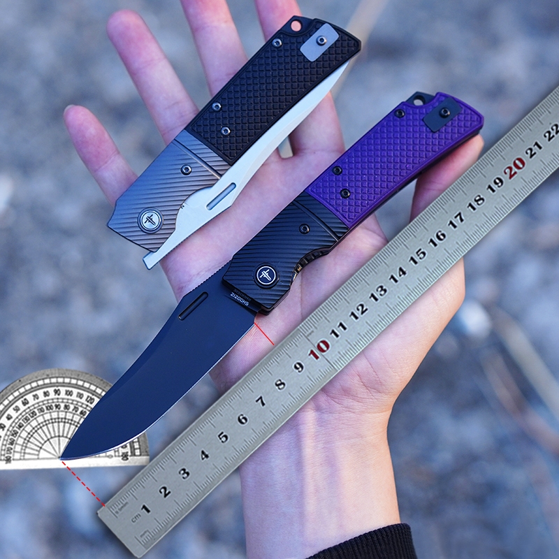 SHOOZIZ XUN123 มีดพับนำเข้า Sandvik 14C28N มีดพับด้านหน้ายุทธวิธี - ต้นฉบับ