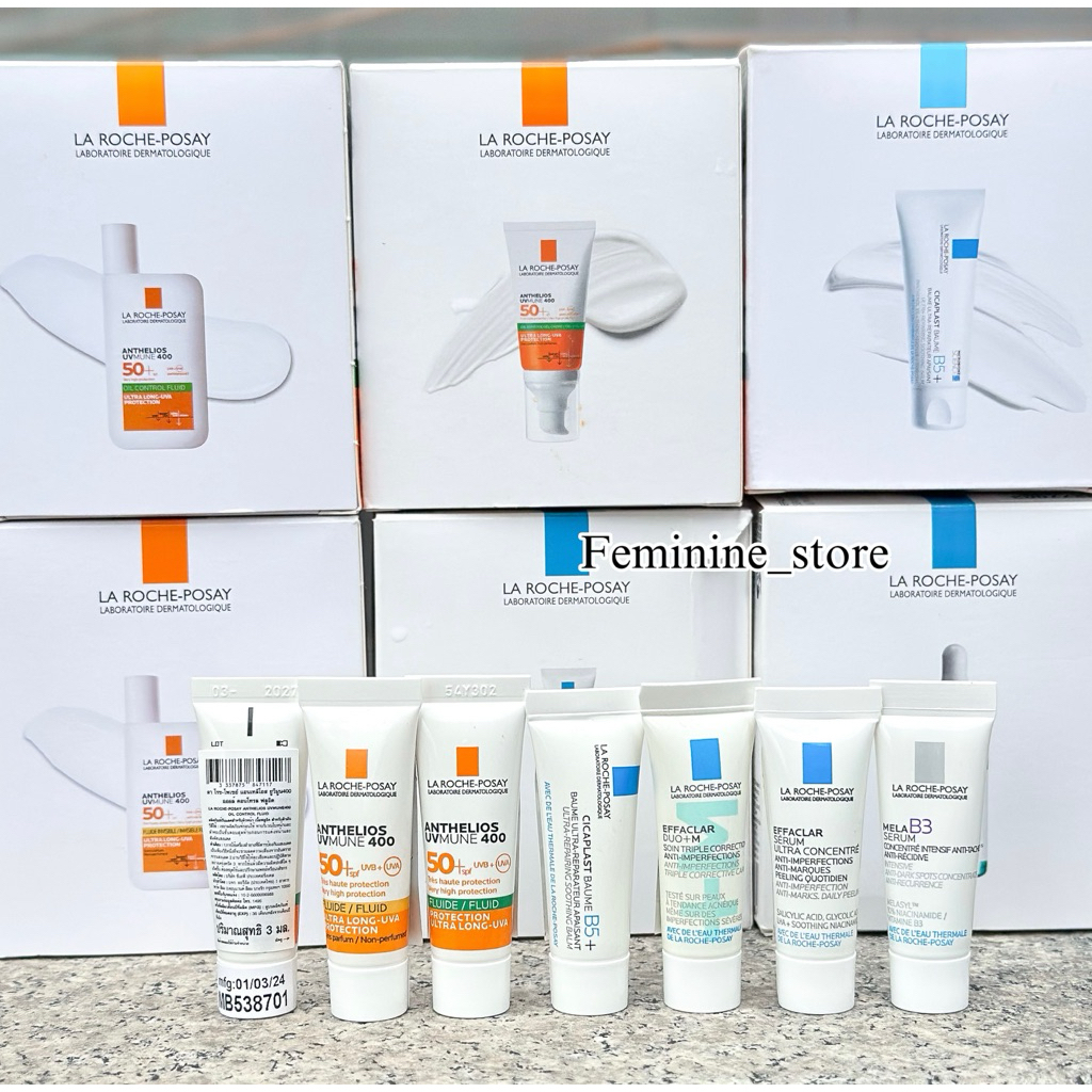 ✨ป้ายไทย/หิ้ว✨ผลิต2024-2025 รวมขนาดทดลอง ลาโรซ Posay ขนาด 3ml.