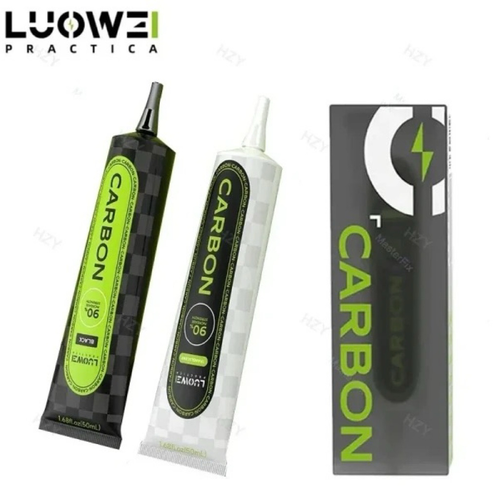 กาวLUOWEI Garbon (50ml)กาวคาร์บอนไฟเบอร์เพิ่มความเหนียวความหนืดสูงกาวหน้าจอขอบแคบสําหรับ ios/Android