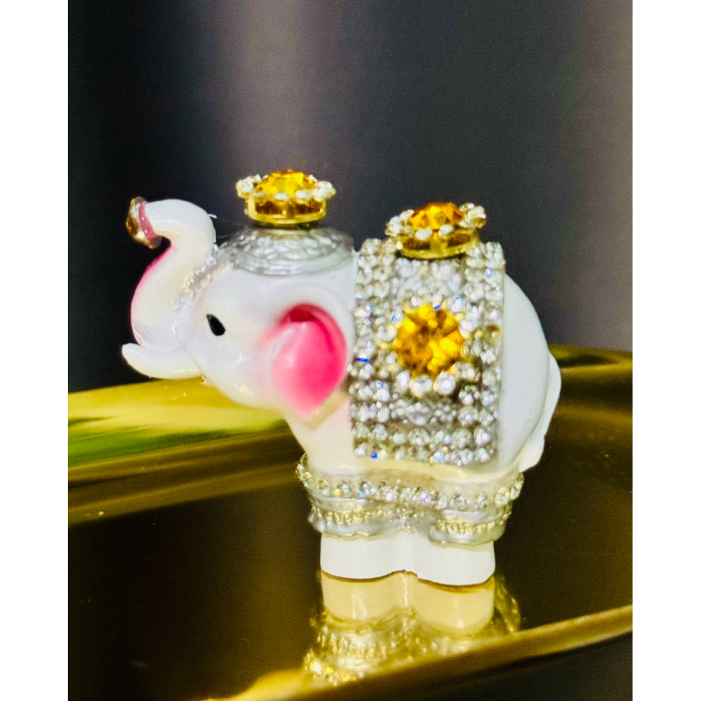 ส่งด่วน ☀️ ราคาต่อตัว 🐘 ช้างพระแม่ลักษมี​ ​เงิน ทอง ถวายขอพร​ การงาน​ การเงิน ราคาต่อตัว ขนาด 2 นิ้ว - รูปที่ 3