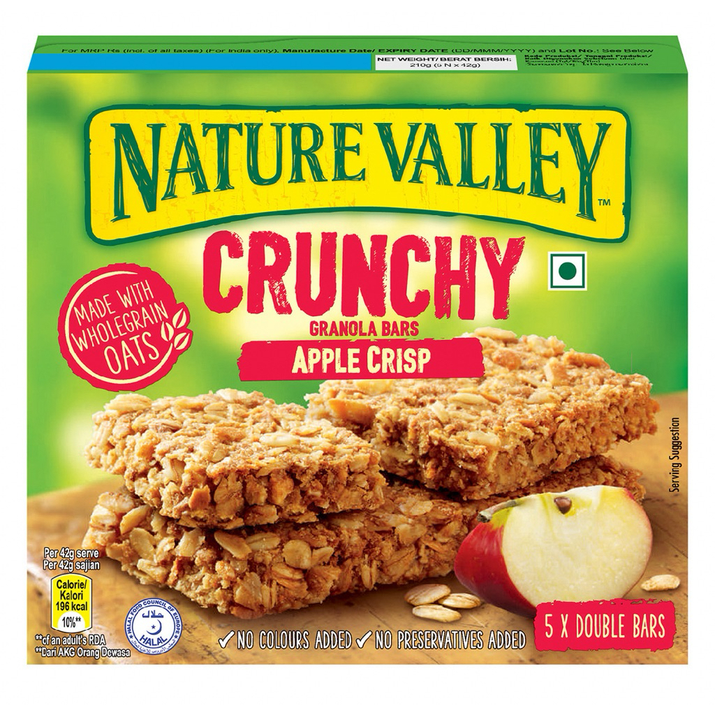[ส่งด่วน] Nature&Valley Crunchy Oat&Choco Chips/Oat&Honey/Apple Crisp/Roasted Almond/Oat&Dark Choc