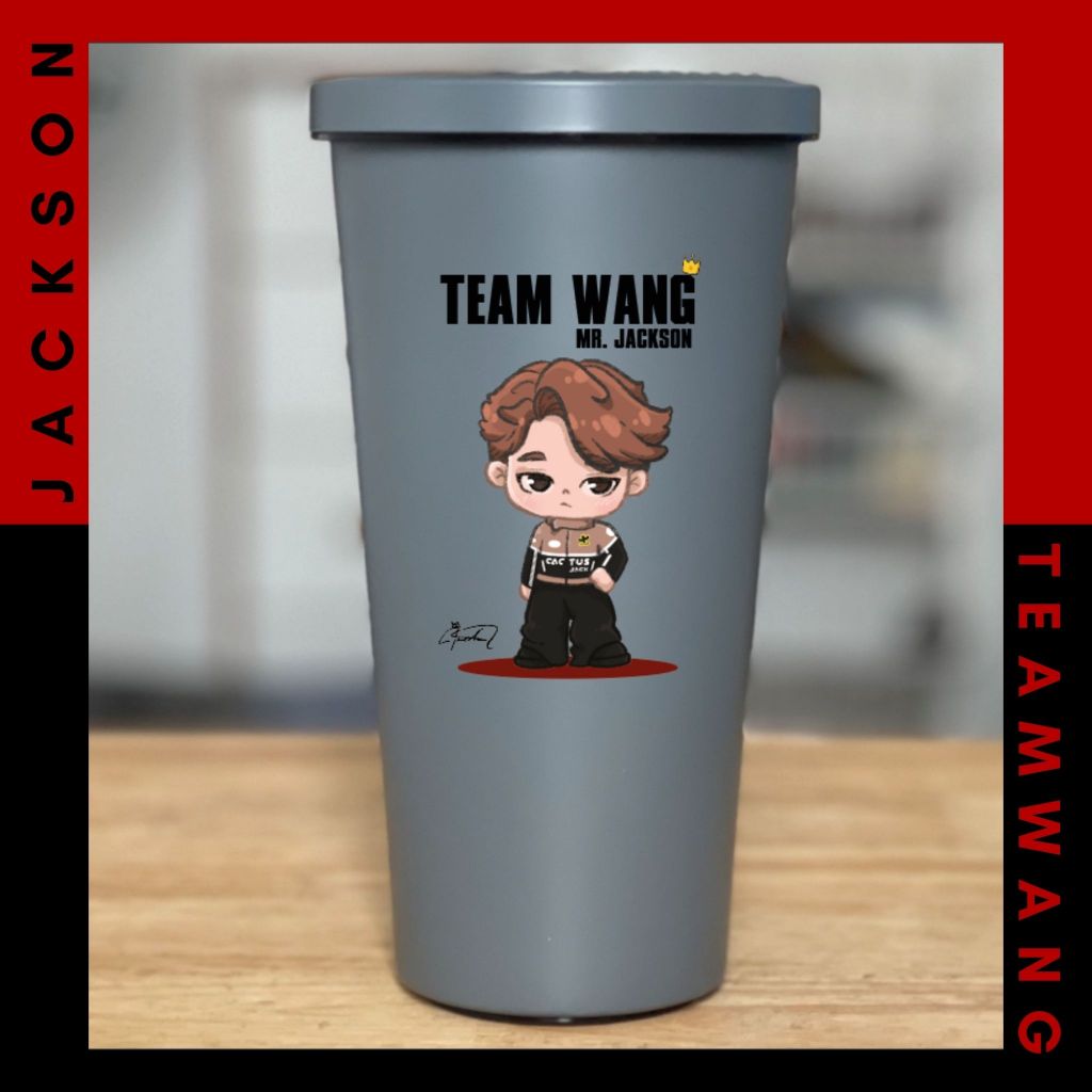 JC3. แก้ว Jackson Wang Cartoon : Got7 : JacksonWang : JacksonWangGot7 : แจ็คซัน : แจ็คซันGot7