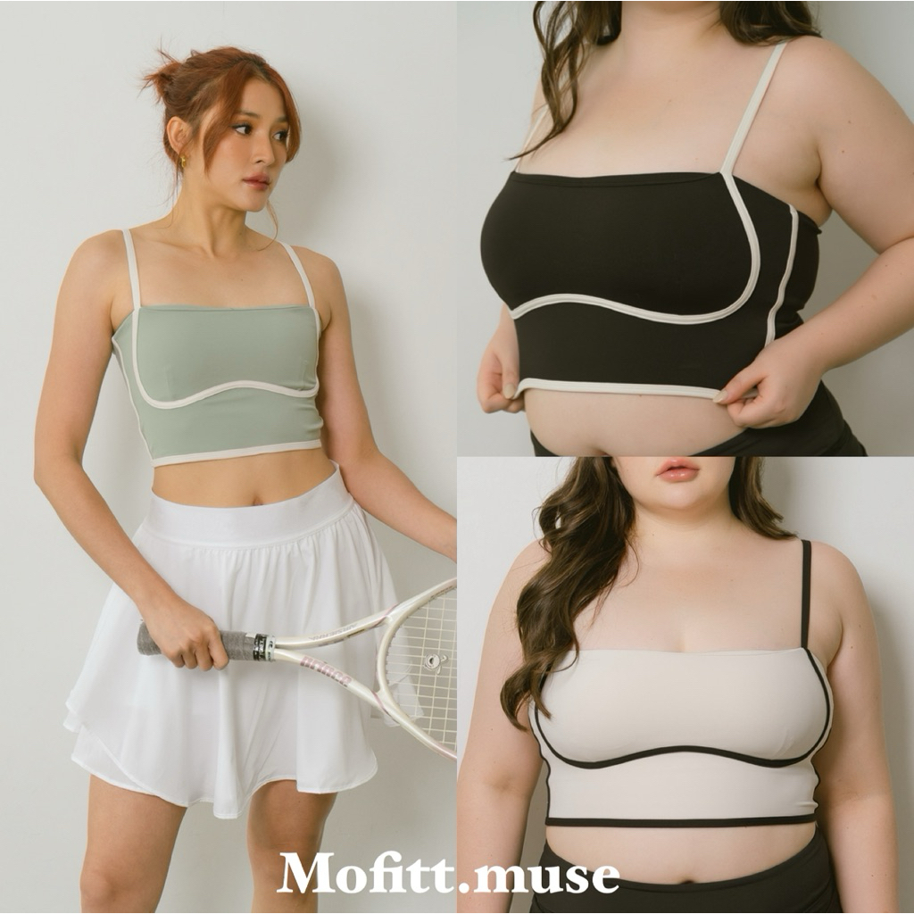 Mofitt.muse |บราออกกำลังกาย มีS-2XL ใส่วิ่ง ตีเทนนิส โยคะ พีราทีส ตีกอล์ฟ เวท ใส่สบายผ้านุ่มมีฟองน้ำ