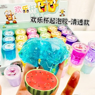 🔥ส่งในไทย🔥 สลามยกกล่อง มีหลายแบบ*Slime สไลม์ เนื้อนุ่ม เม็ดโฟม กากเพชร ของเล่นคลายเครียด ของเล่นเด็ก