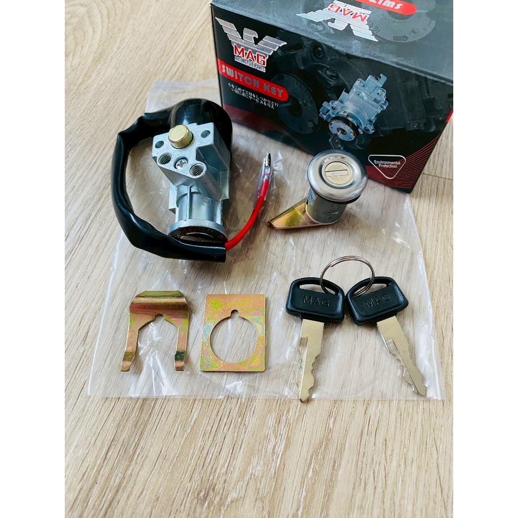 (งาน MAG/ไม่มีนิรภัย) สวิทช์กุญแจ พร้อมกุญแจล็อคเบาะ Wave 125S 125R เวฟ 125S 125R หัวเถิก หัวแหลม (ปี 2002-2005) (FISHO) ราคา ถูกที่สุด ดีลบีเคเค แกลเลอรีภาพที่ 2