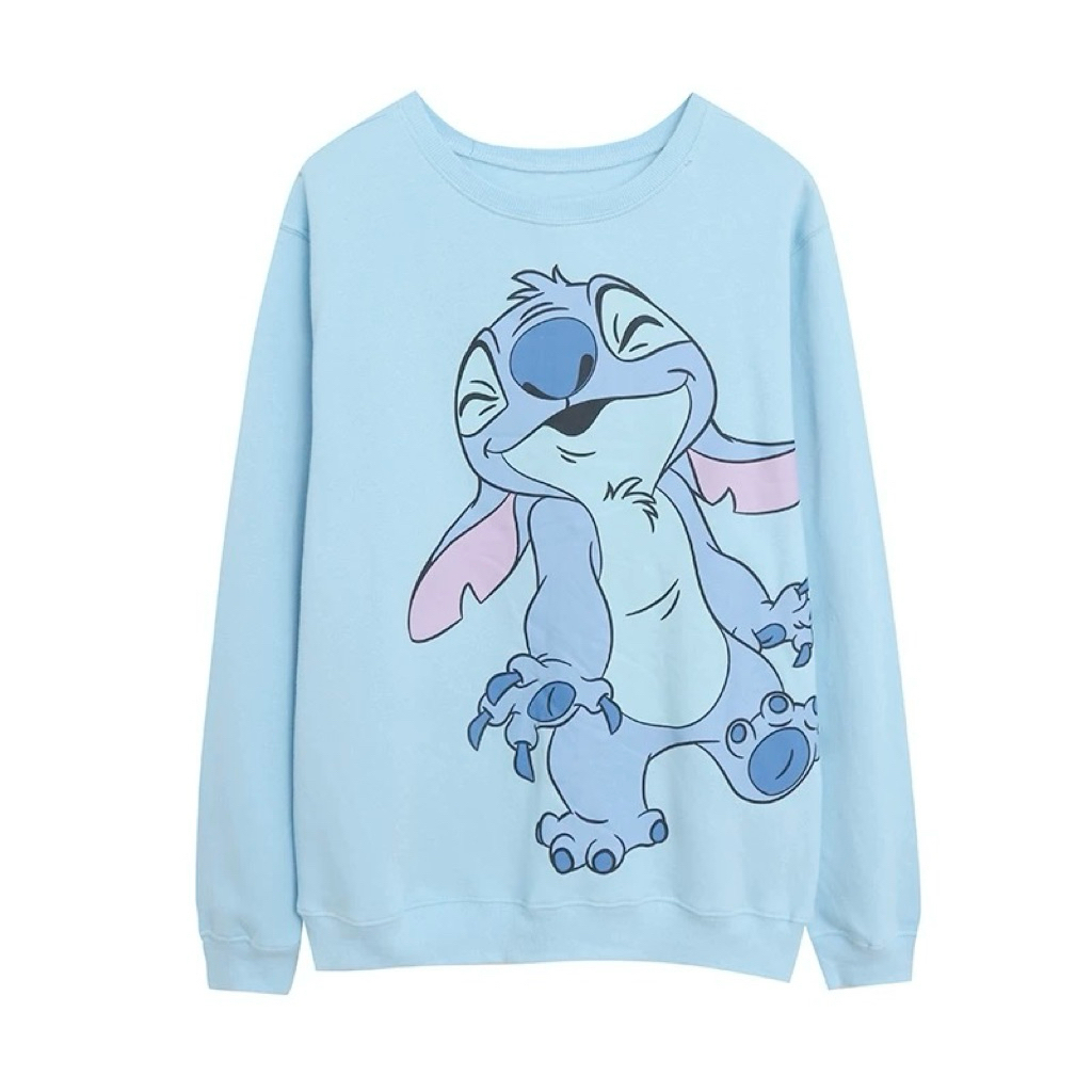 Stitch ohana sweatshirt🧊 (TS608)  🌊Stitch zip up hoodie far out สติช  งานDisney แท้