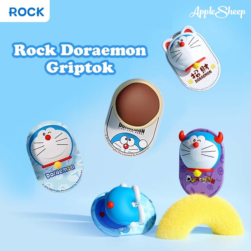 [Rock Doraemon Griptok] กริ๊บต๊อกแม่เหล็ก ลายโดเรม่อน สุดน่ารัก Griptok Magnet ใช้กับเคสมีแม่เหล็ก กริ๊บต๊อกลิขสิทธิ์แท้