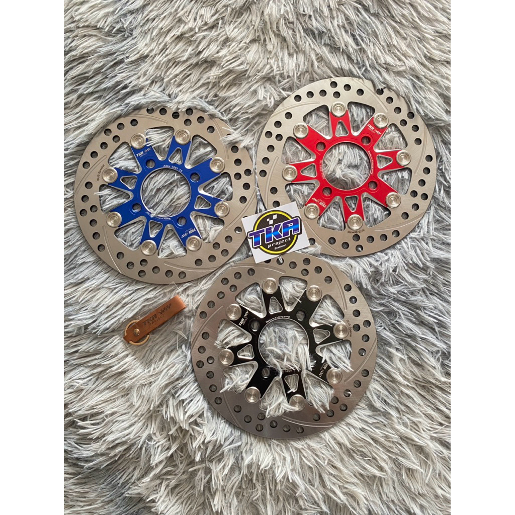 จานเบรคTKA project ใส่เวฟ110i 125i เวฟ125s r บังลมต้องรองสเปเซอร์