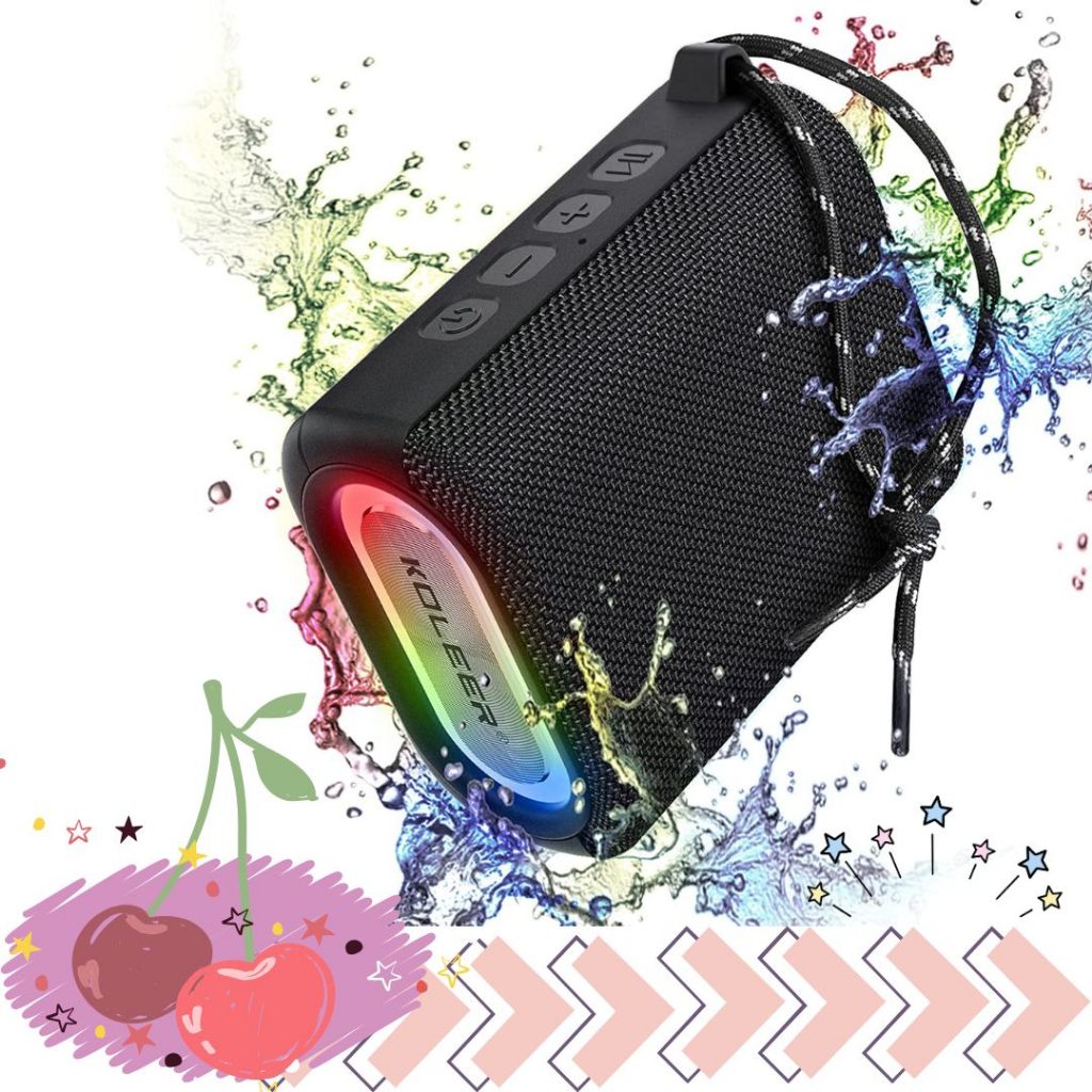 พร้อมส่งจากไทย KOLEER S31 ลำโพงบลูทูธกันน้ำ 10W FM/AUX/USB/TF เหมาะสำหรับสายเที่ยว ของแท้ Bluetooth 