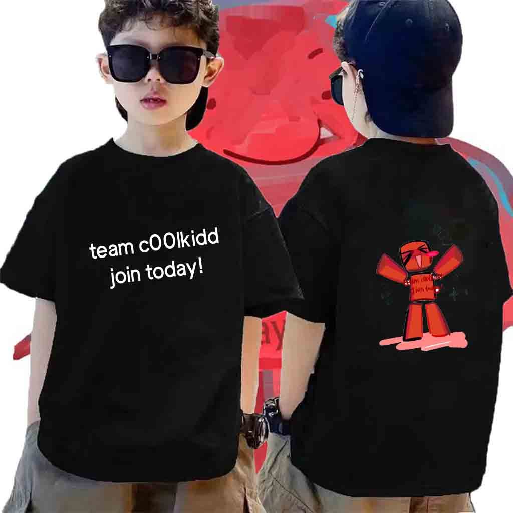 ทีม Baju c00lkidd เข้าร่วมวันนี้ Roblox， แฮกเกอร์, Forsaken， เสื้อผ้าเกม, เกมเด็กเสื้อยืด \#02
