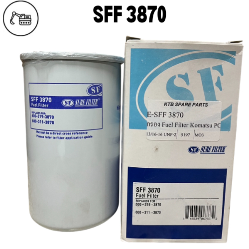 กรองโซล่า PC70-8 PC78uu PC120-8 PC130-8 Sure SFF 3870 Komatsu เทียบ C-56290 600-319-3870 600-319-388