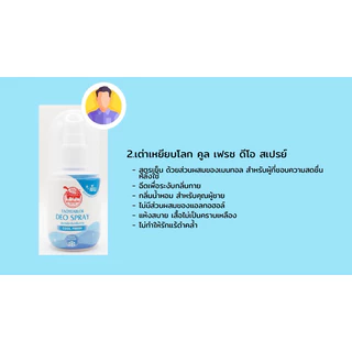 เต่าเหยียบโลก แพ็คเกจใหม่ นิวเจน Deo Spray สเปรย์ระงับกลิ่นกาย 50มล