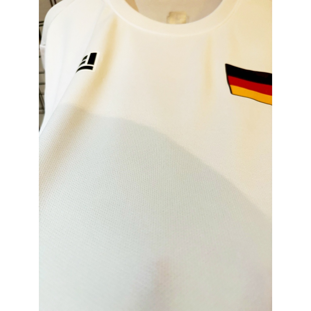 SHOPEE !! เสื้อฟุตบอล ประเทศ เยอรมัน สีขาวพร้อมกางเกง ใส่ออกกำลังกาย ผ้าเย็น เกรดพรีเมี่ยม ราคา ถูกที่สุด ดีลบีเคเค แกลเลอรีภาพที่ 6