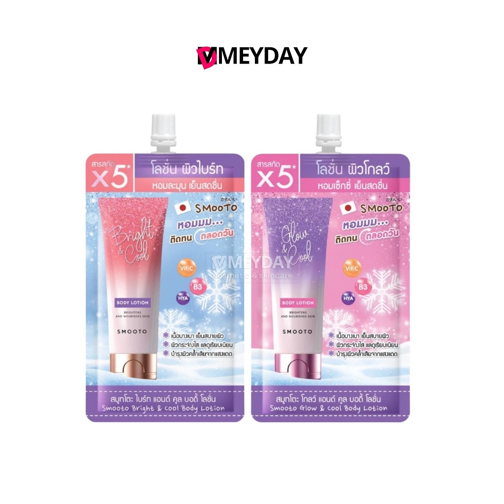(แบบซอง) Smooto Cool Body Lotion สมูทโตะ คูล บอดี้ โลชั่น สูตรเย็น 40g