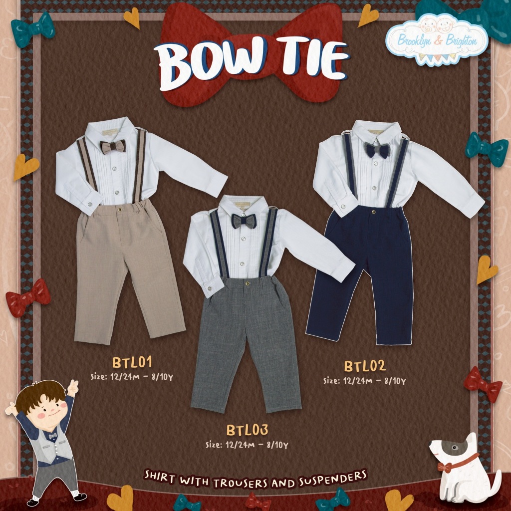 Bow Tie Suspenders ชุดออกงานเด็กชาย หูกระต่ายและสายเอี๊ยม (Link 5)