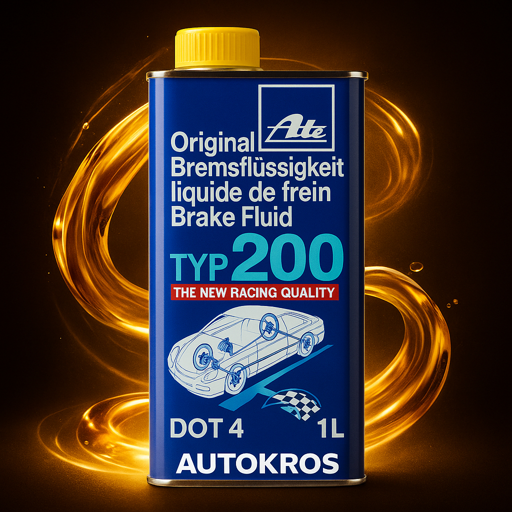 น้ำมันเบรค ATE น้ำมันเบรค เอเต้ DOT4 TYP 200 For Racing 1 ลิตร "สำหรับรถยนต์ทุกรุ่นที่ใช้มาตรฐาน DOT