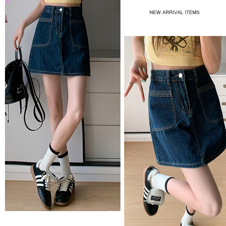 GHAOHES JEANS ยีนส์กระบอกใหญ่ เอวสูงทรงวินเทจ(V99)