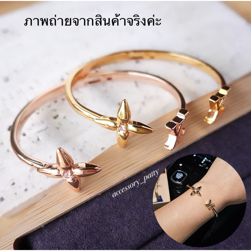 ✨กำไลที่ฮิตสวยติดแกรมที่สุดค่ะ ขนาดไซต์(❌รอบวง16cmวงรีค่ะ❌) รุ่นL-v17 จะฝังพลอยสีชมพูอ่อนค่ะ งานเป๊ะที่สุดค่ะ