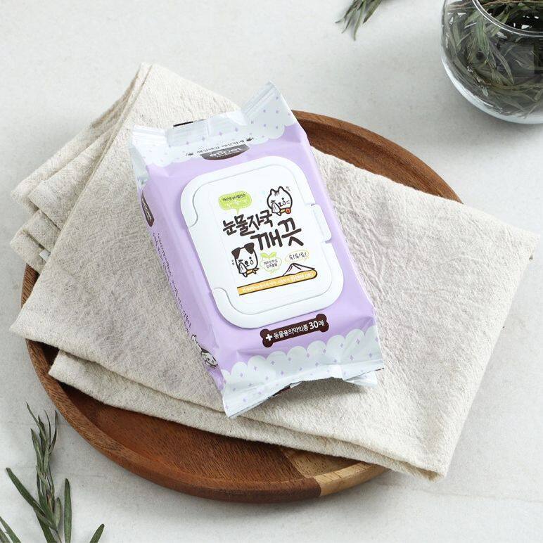 Pets tear stain clean wipes  (30sheets) หมดอายุ 1/12/26